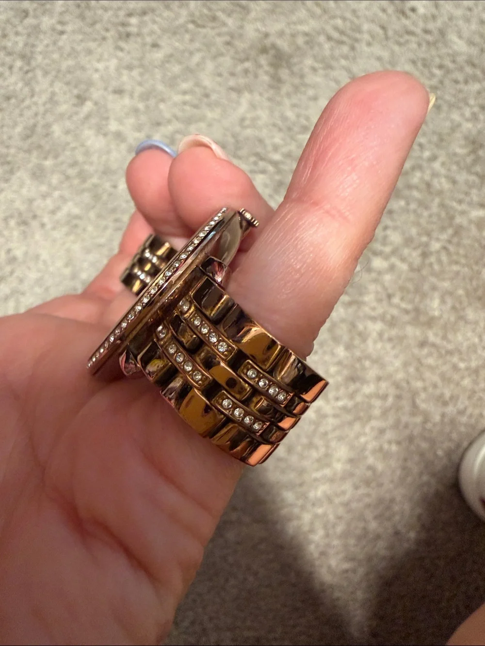 Fossil Rose Gold Crystal Accent Women's Watch